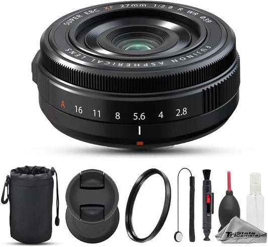 Fujifilm Fujinon XF27mmF2.8 R WR Lens with Case & Protection Kit