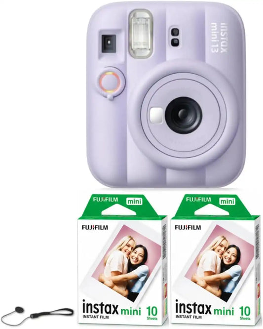 FUJIFILM instax mini 13 Instant Film Camera (Dreamy Purple + 20 Sheets Extra Film)