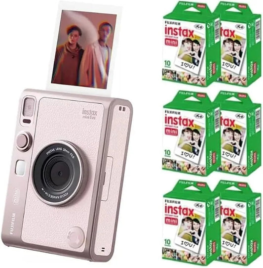 Instax Mini EVO (Pink + Extra Film (60 Sheets))