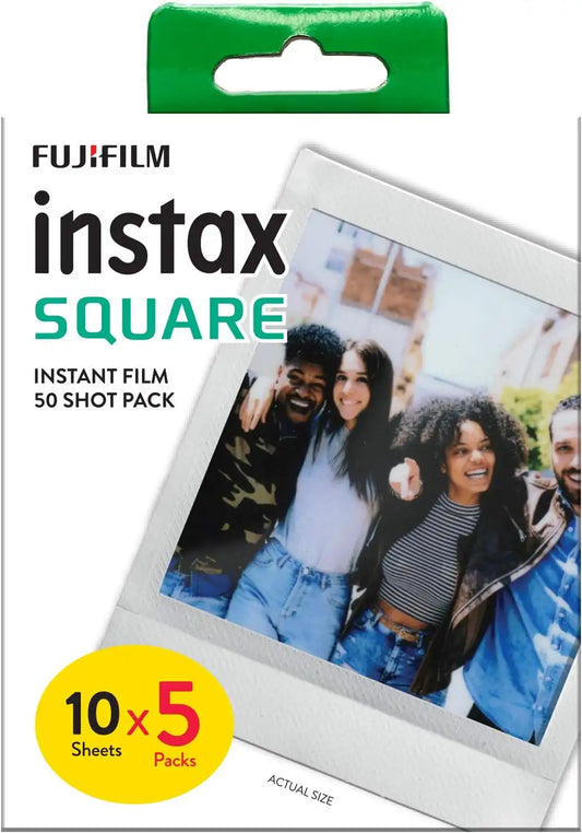 instax Square Film White Border, 50 Shot Pack