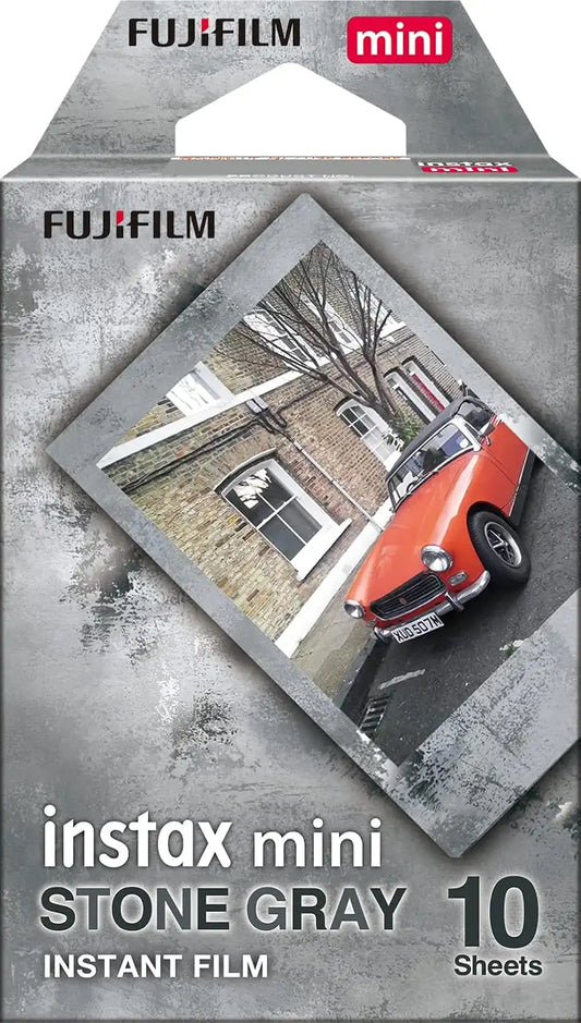 FUJIFILM Instax Mini Stone Gray Film - 10 Exposures