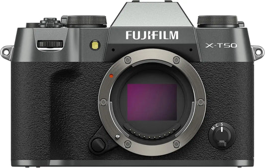 FUJIFILM X-T50 Mirrorless Digital Camera Body - Charcoal Silver
